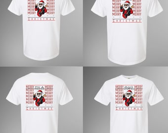 Fraternity Christmas Rock Santa T-Shirt / Chapter Apparel / Graphic T-shirt / Holiday Tee / Brotherhood