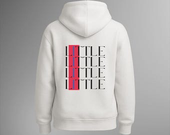 Big & Little White Hoodie Minimalist Greek, sorority gift
