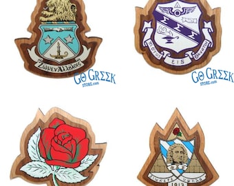 Sorority Wooden Crest: Greek Letter Paddle Accessory