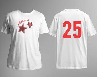 Alpha Omicron Pi Color Wars Shirt – Custom Number Sorority Spirit Tee | AOII Greek Apparel