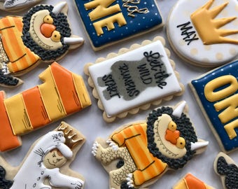 2 Dozen Where The Wild Things Are Sugar Cookies