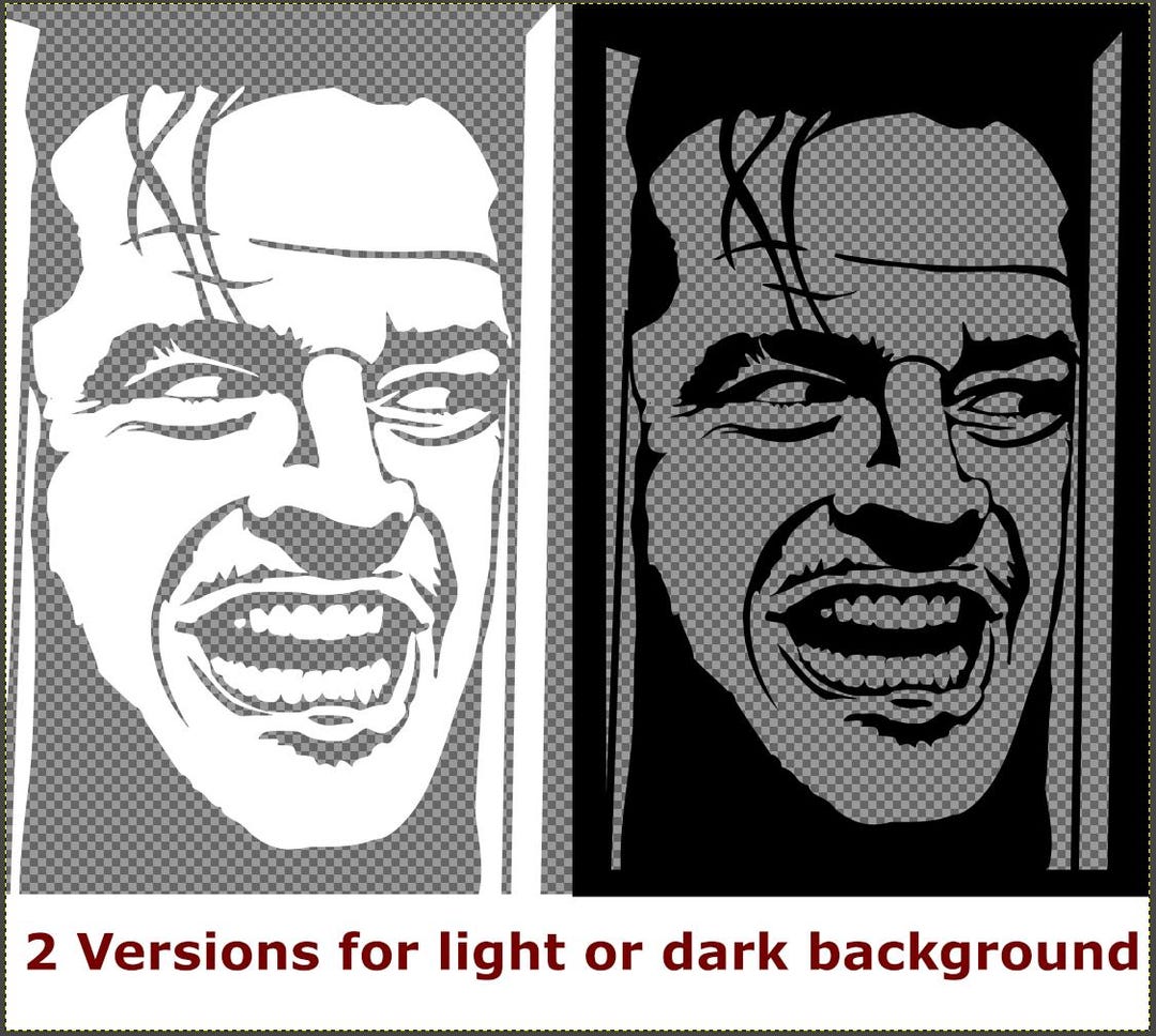 The Shining Here's Johnny .SVG - Jack Torrance (jack Nicholson ...