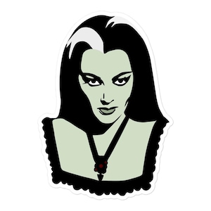 Lily Munster Bubble-free stickers - The Munsters Show