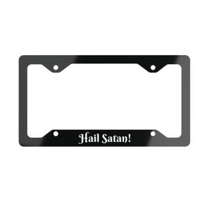 Hail Satan License Plate Frame, Add Edge to Your Car, Funny Car Accessory, Unique Gift for Satanists, Car Enthusiast Gift, Vehicle Decor