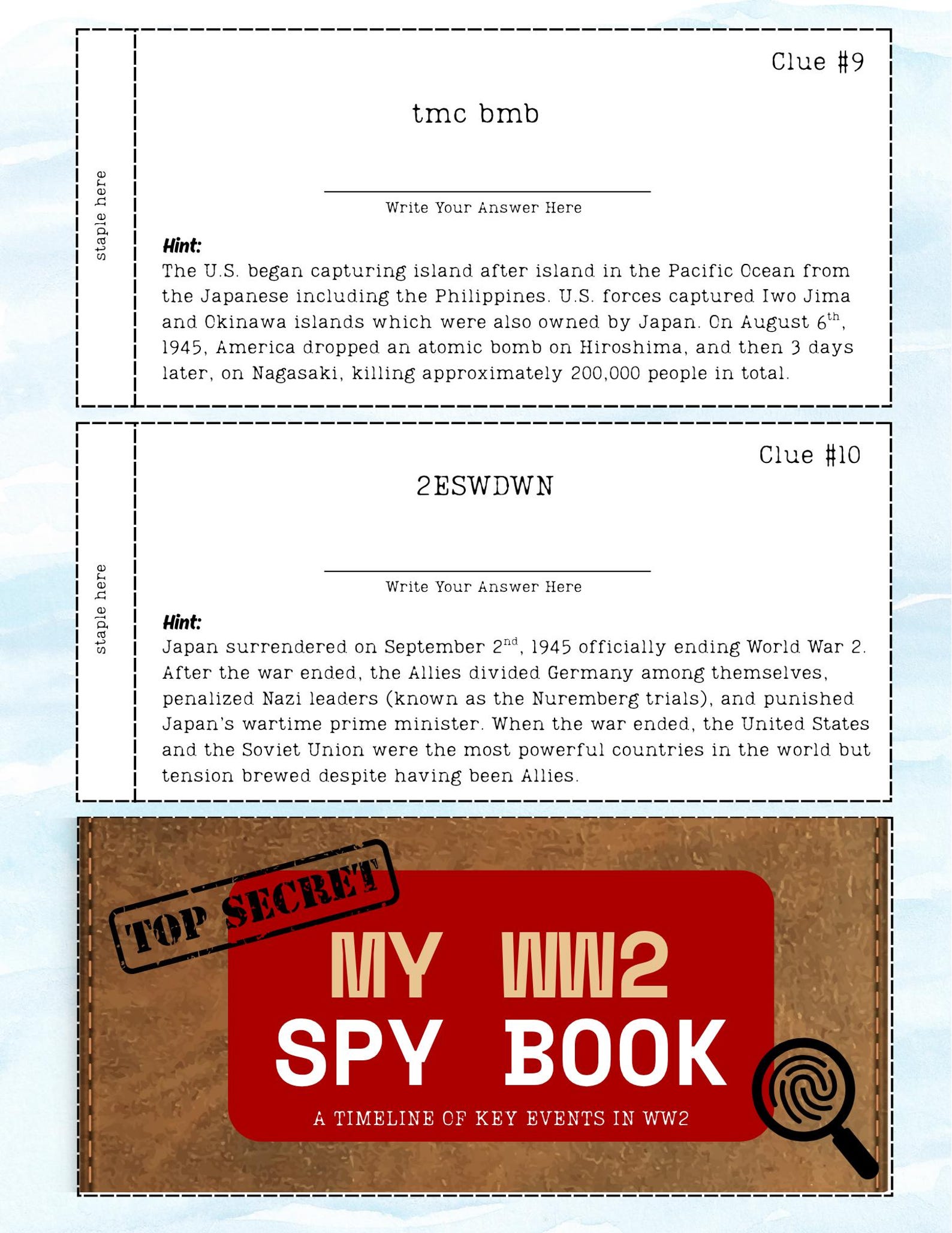 World War I & II Unit Study: Homeschool History Curriculum (PDF ...