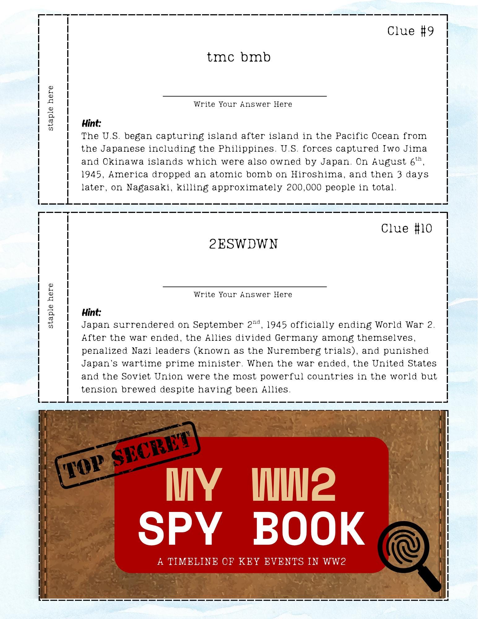 World War I & II Unit Study: Homeschool History Curriculum (PDF ...