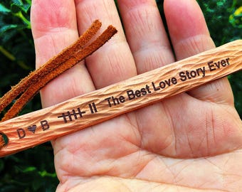 Hand Crafted Copper Bookmark: Custom Engraved, 7th Anniversary Gift