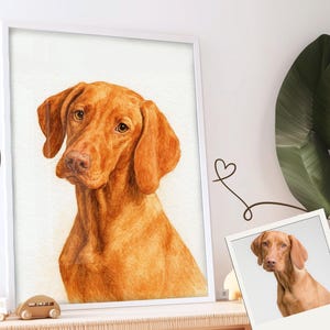 Custom Pet Portraits Using Pet Photo Personalized Digital Dog Portraits Cat Portraits Custom Dog Portraits Custom Pet Art Pet Drawing Poster