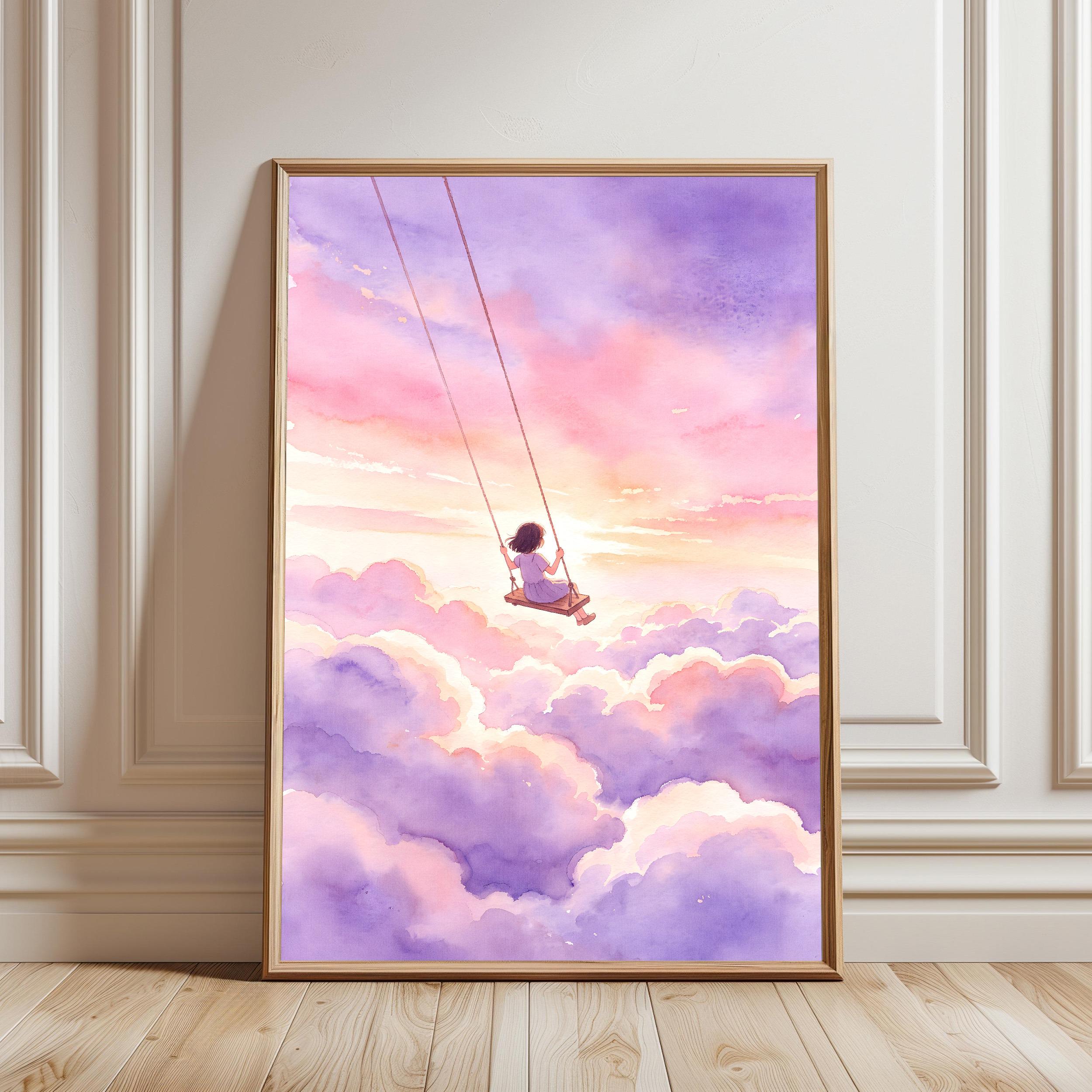 Sunset Art Pink Purple - Etsy