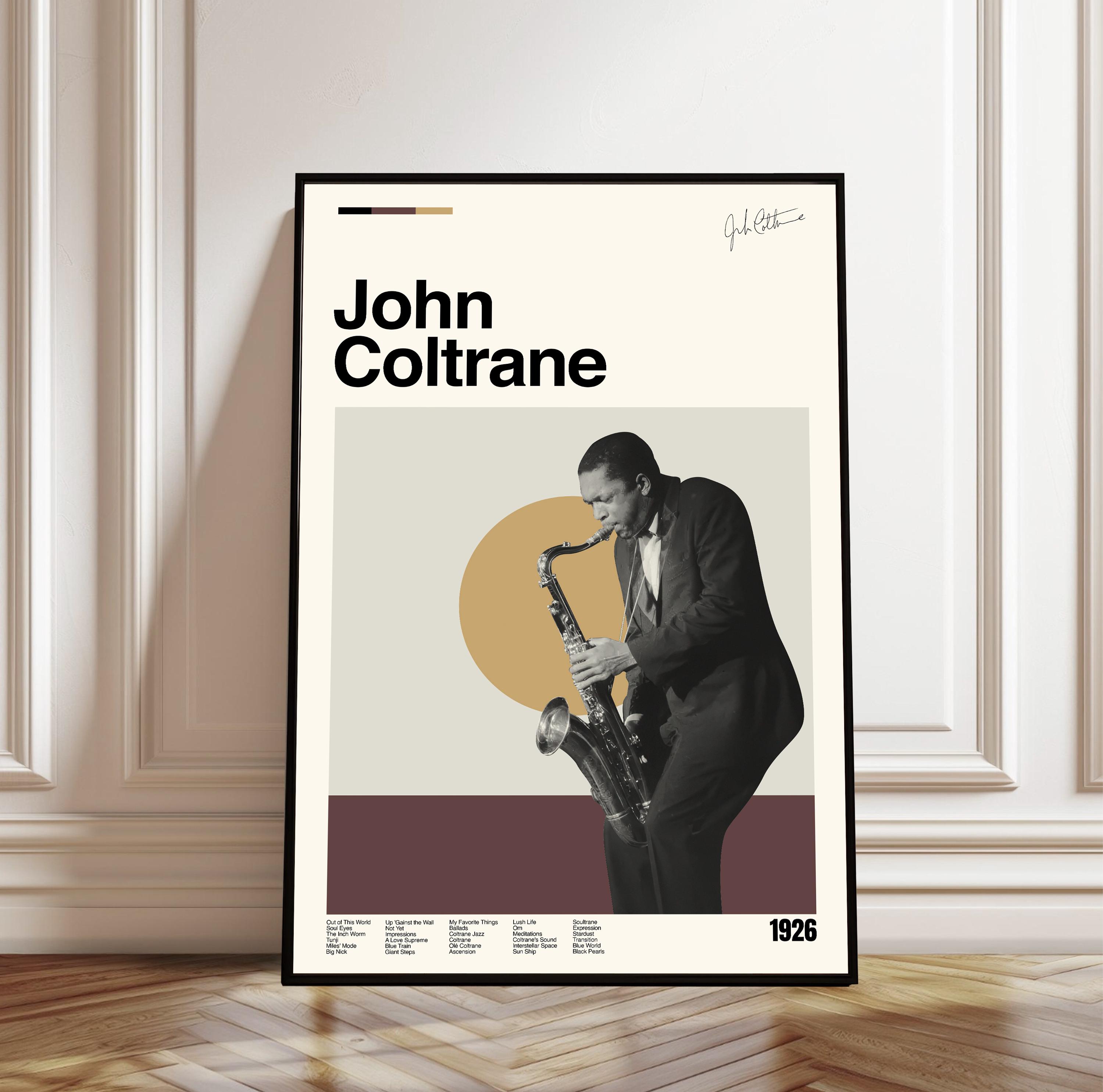 John coltrane poster - Etsy México, image size:3000x2971