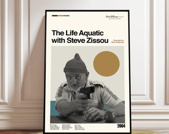THE LIFE AQUATIC With Steve Zissou 16x12 Movie Poster Print