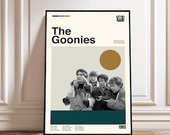 The Goonies Movie Poster: Mid-Century Modern Minimalist Art Print