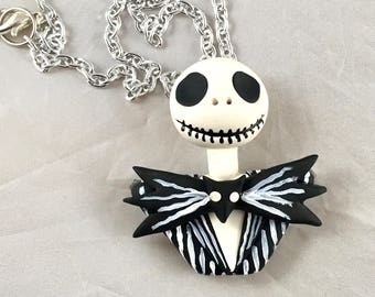 Jack Skellington Nightmare Before Christmas Inspired Necklace