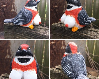 Black-Throated Bushtit Figurine