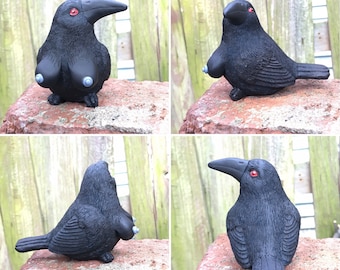 Crow / Raven with Boobs