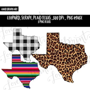 Leopard Texas | Digital Leopard Texas | Serape Texas | Buffalo Plaid Texas | Sublimation Design | Leopard Sublimation Texas