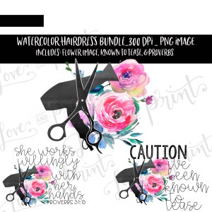 Hair Dresser | Sublimation Design | Clipart | I've Been Known to Tease | She Works Willingly With Her Hands | Digital Download | PNG