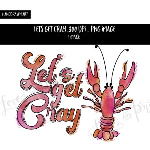 Consente di ottenere Cray Progettazione della Sublimazione Arte disegnata a mano Camicia Crawfish Clipart Gamberi Acquerello Crawfish