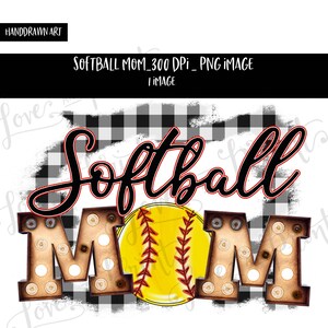 Softball Mom | Sublimation Design | Softball PNG | Softball Shirt | Digital Download | Clipart