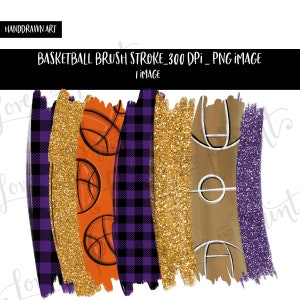 Basketball Brush Strokes | Blank Brush Stroke Background | Sublimation | Shirt Design | Basketball shirt | Blue and Gold | 1 PNG
