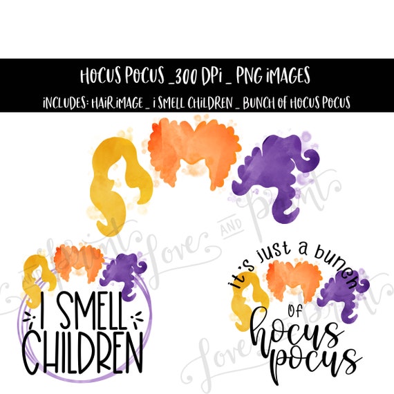 Hocus Pocus PNG Hocus Pocus Clipart Art Sanderson Sisters Etsy Denmark