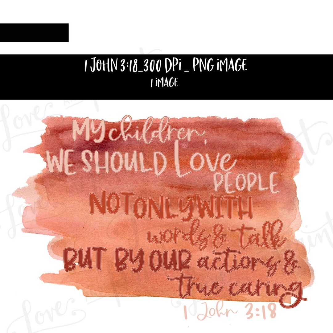 We Should Love People | Love One Another | Be Kind | Watercolor ...
