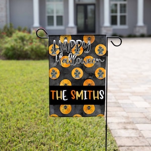 Halloween Garden Flag Design | Watercolor Halloween | Fall | Haunted House | Sublimation | Garden Flag Template | Digital Download | PNG