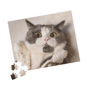 Custom Pet Puzzle – Cartoon Portrait Jigsaw of Your Pet’s Photo – Personalized Gift for Dog or Cat Lovers