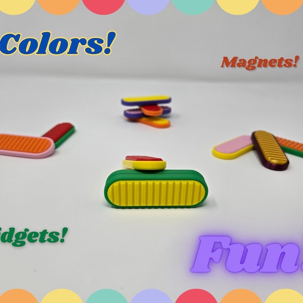 Magnetic Pill Fidget Slider - Build Your Own Fidget!