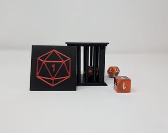 Prigione per dadi magnetici stampata in 3D – Accessorio per giochi di ruolo da tavolo DND