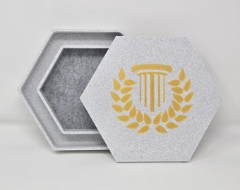 Vassoio per il lancio dei dadi con anello portaoggetti: accessorio per giochi da tavolo