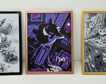 Arte murale Pokémon 3D incorniciata