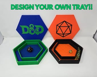 Vassoio per dadi personalizzabile con anello portaoggetti