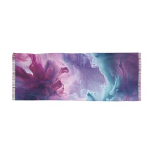 Verträumter abstrakter leichter Schal - Perfekt für Frühling, Sommermode, Geschenk, Boho-Stil, leichter Schal