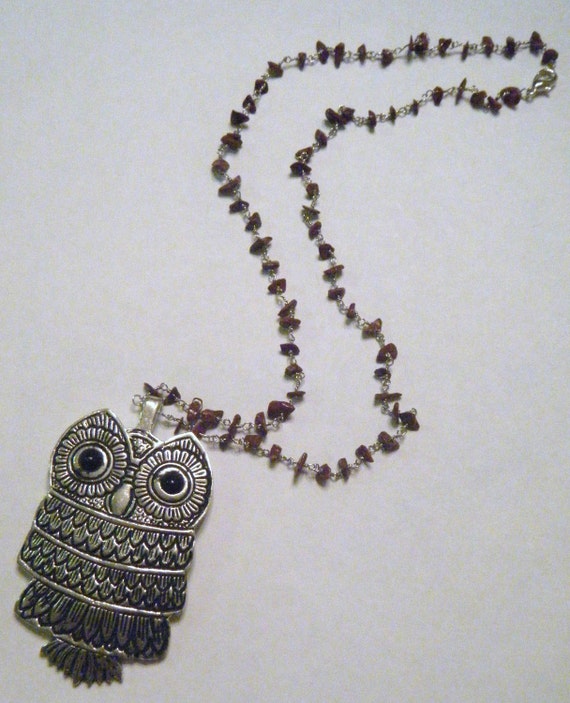 Items similar to Owl pendant necklace on Etsy