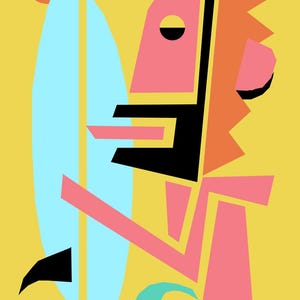 Kaart voor verjaardag, Moederdag, Vaderdag en alle gelegenheden - Gazza Miller Art