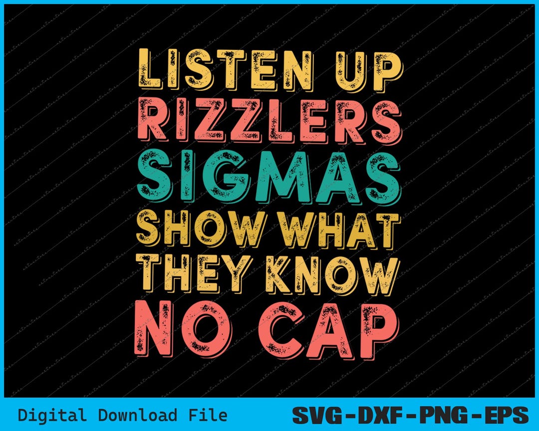 Listenup Rizzlers Listen up Rizzlers Svg, Funny Testing Shirt Design for Teachers Svg ...