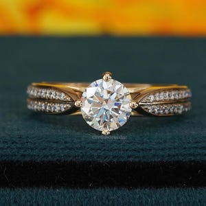 1.70 CTW Solitaire Diamond Engagement Ring, IGI Certified Round Cut Lab Grown Diamond Ring, Prong Set Diamond Ring, Propose Ring For Women