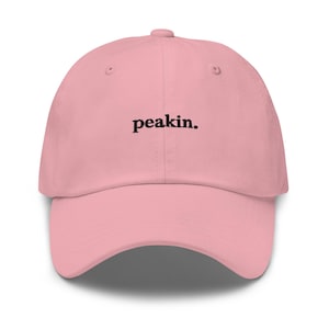Peakin Molly Embroidered Dad Hat – EDM Festival Rave Cap – Basshead Streetwear – Unisex Minimalist PLUR Hat – Wook Techno Party Gift
