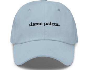 Dame Paleta Rave Funny EDM Dad Hat Latino Spanish Meme Festival Hat Techno House Embroidered Hat Techno Gift for Ravers