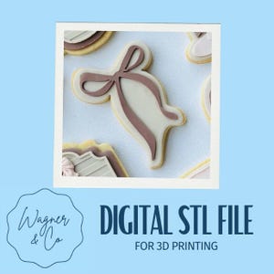 Vintage Bow - Cookie Cutter and Stamp Digital STL File