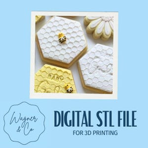 Honeycomb Pattern Plate - Digital STL File