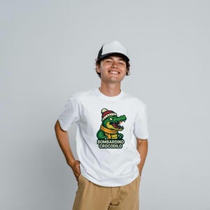 Bombardino Crocodilo Brainrot T-Shirt Design - Digital Download PNG