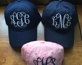 Personalized hat,monogrammed cap hat,summer hats,monogram hat,bridemaids gift,summer trip hats,girl accessories,summer camp,bridesmaids gift