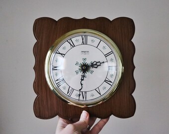spartus wall clock etsy