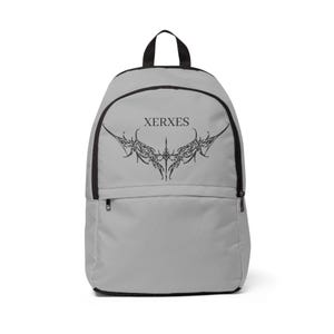 Xerxes Unisex Fabric Backpack - Unique Art, Stylish School Bag, Trendy Travel Accessory, Gift for Students, Adventurers