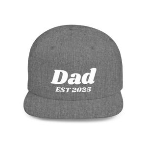 Stylish Dad Hat - Flat Bill Snapback Cap, Perfect for Father&#39;s Day, New Dad Gift, Casual Wear, Trendy Accessories