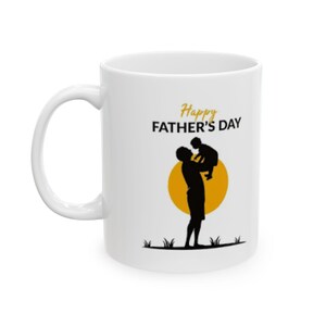 Father&#39;s Day Ceramic Mug - Gift for Dad, Coffee Cup, Father&#39;s Day Present