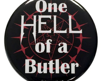 Black Butler Button - Etsy