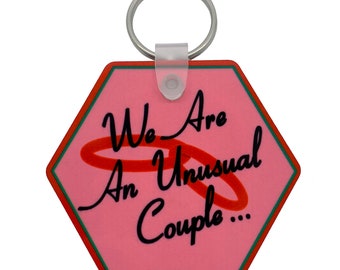 Wanda Hexagonal Double-Sided Keychain We Are an Unusual Couple